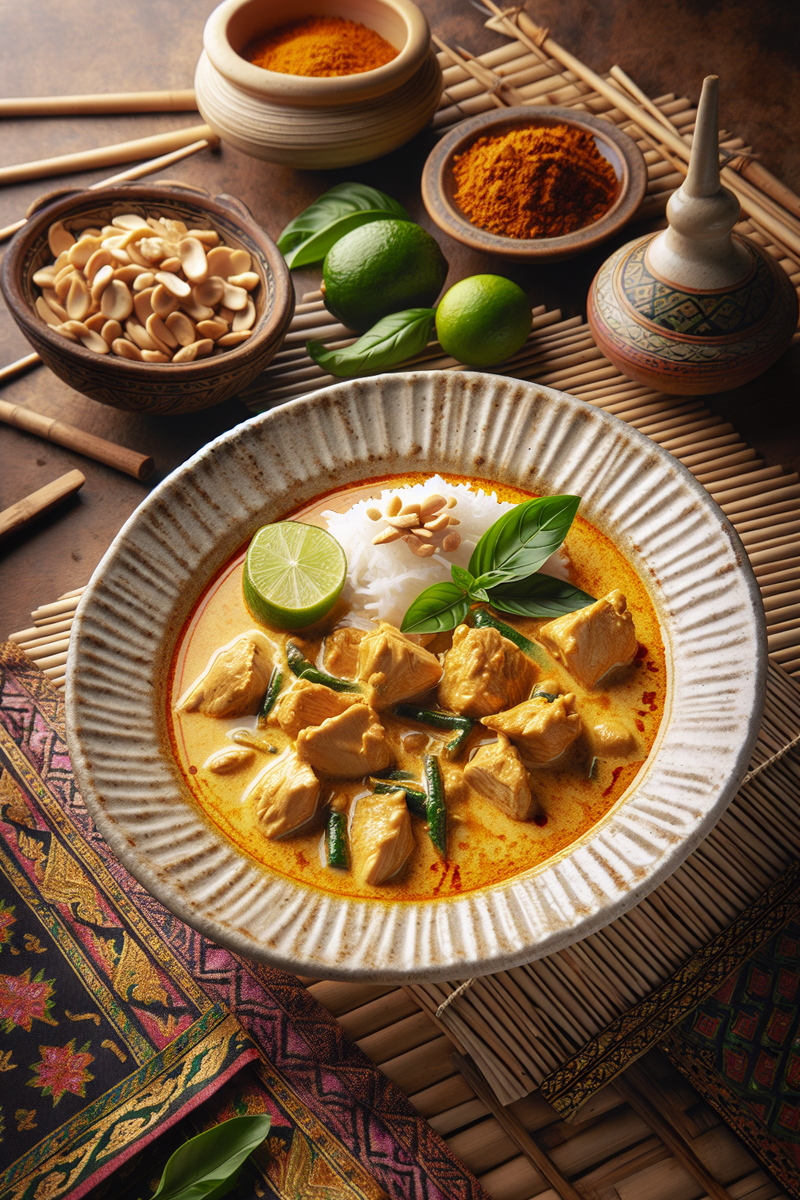 Poulet thai au curry et coco