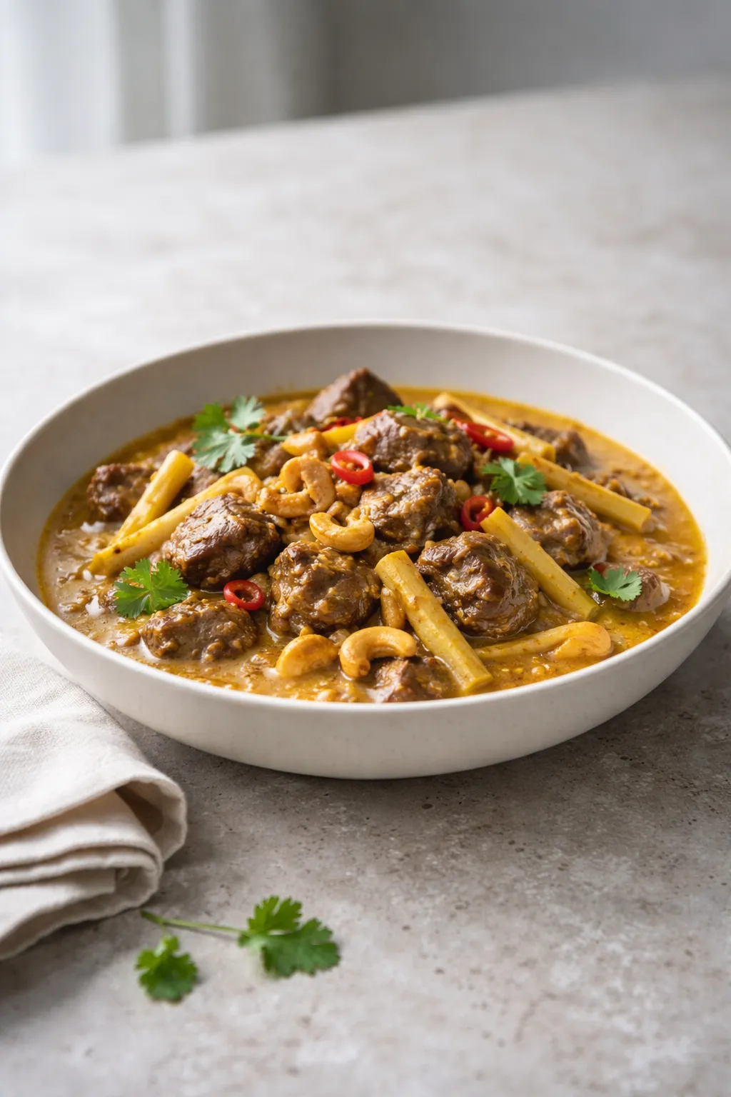 Boeuf Curry aux Pointes de Bambou