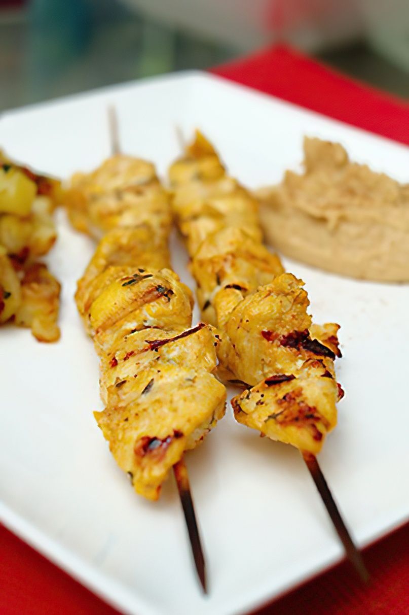 Brochettes de poulet libanaises (Chich taouk)