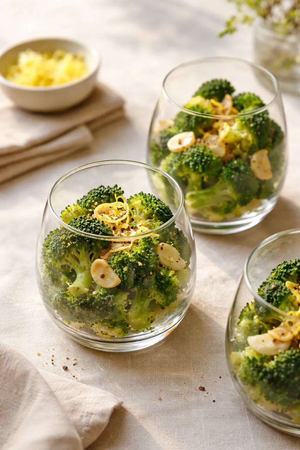 Brocoli sauté à l’ail et au citron