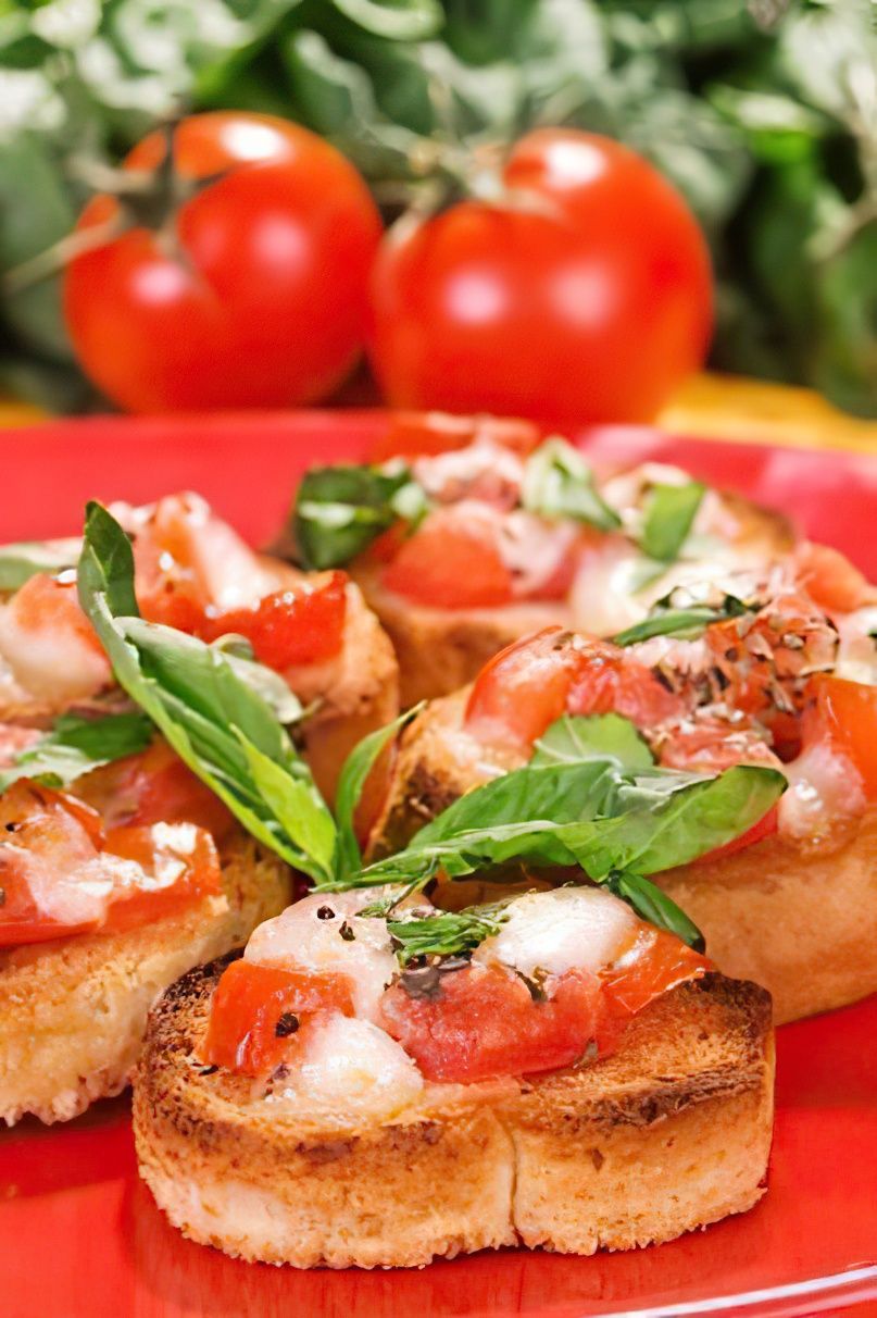 Bruschetta tomates mozzarella