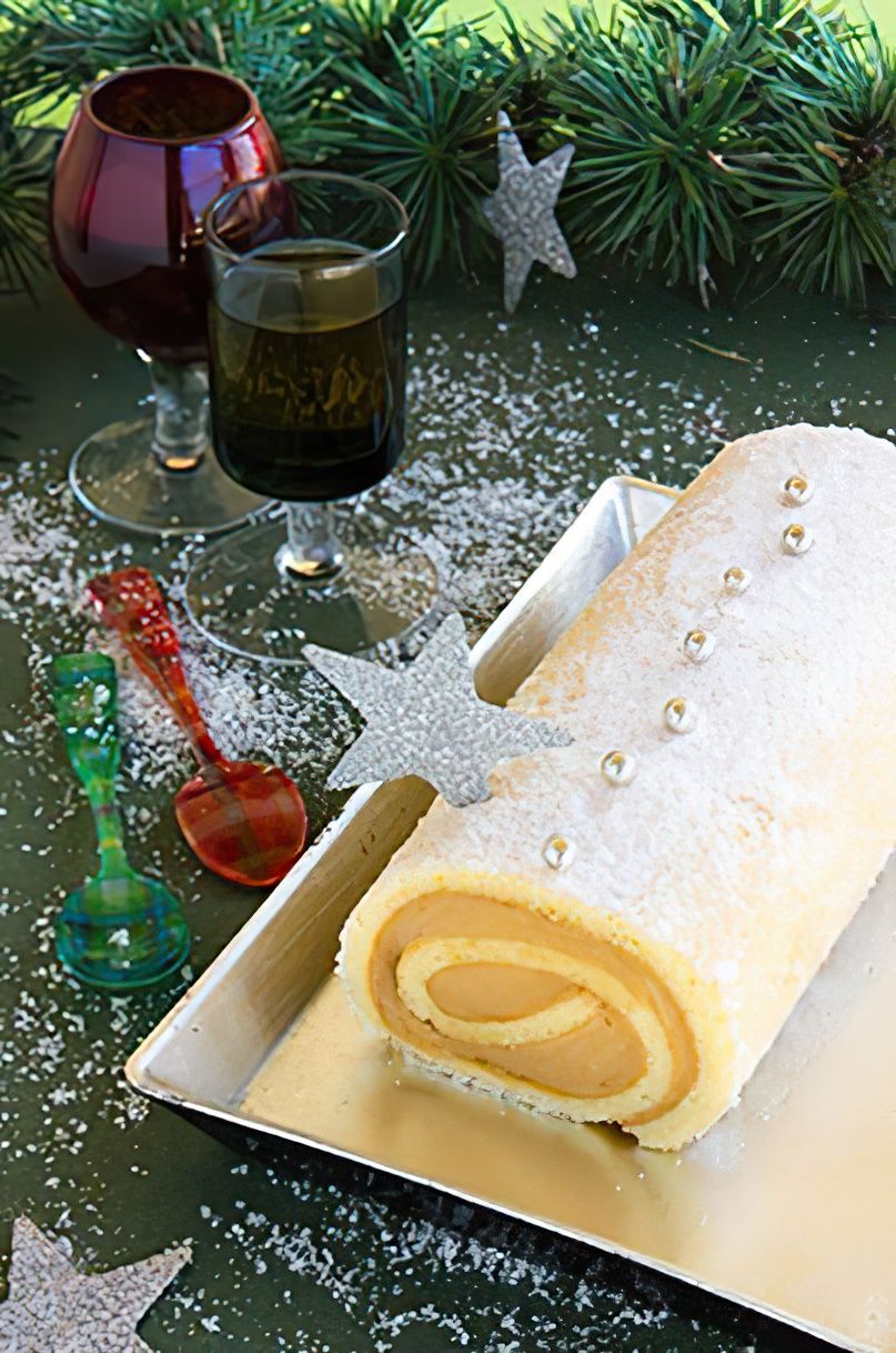 Bûche aux amandes