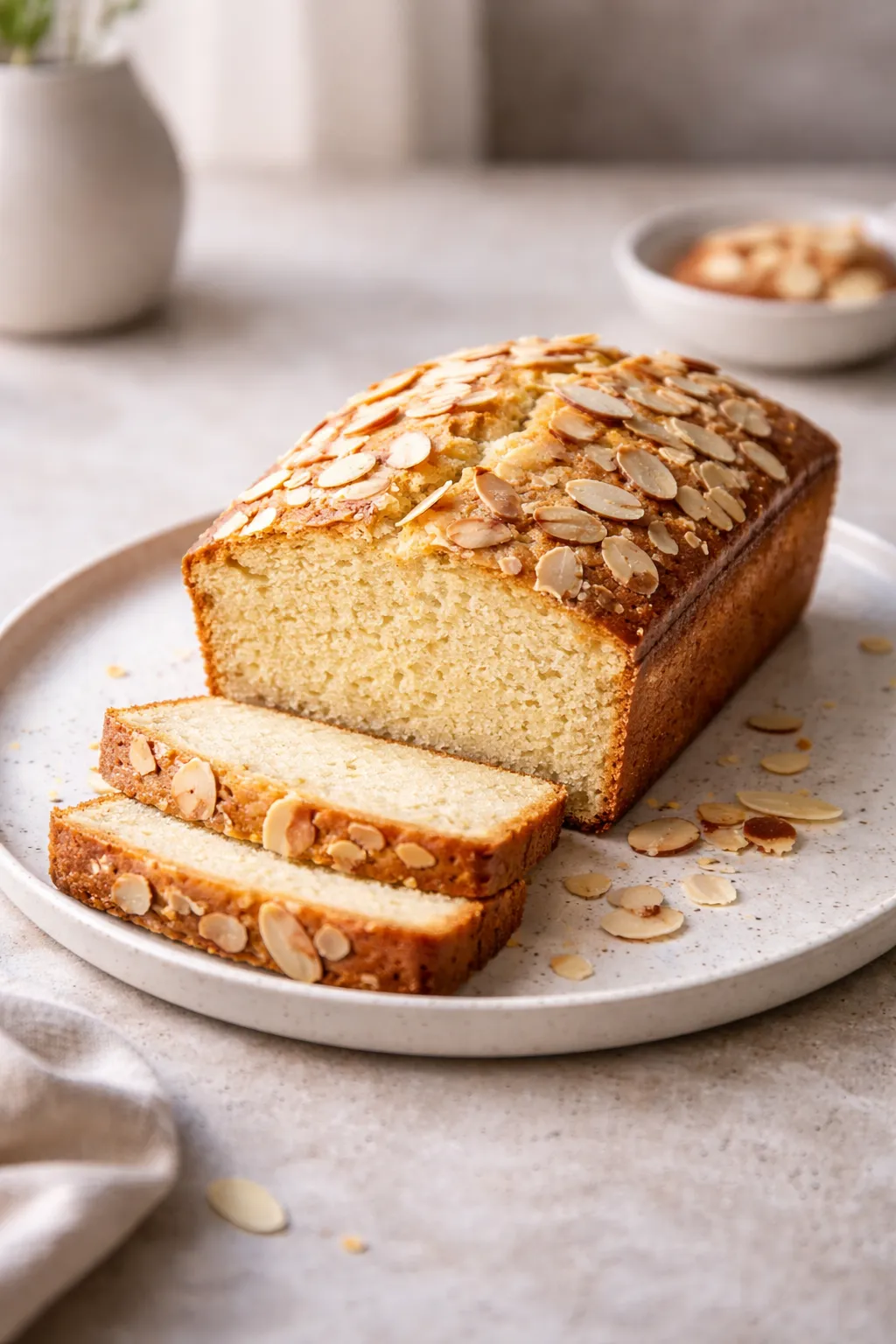 Cake aux amandes sans sucre