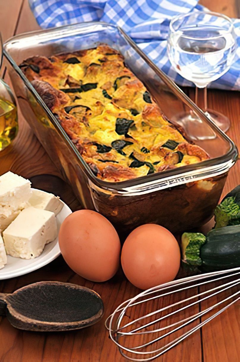 Cake à la féta et aux courgettes