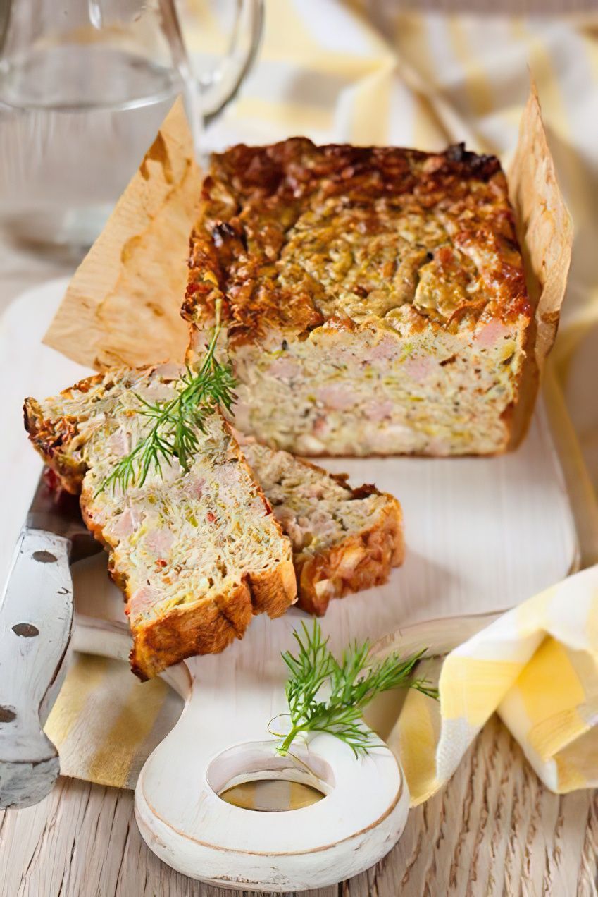 Cake jambon moutarde