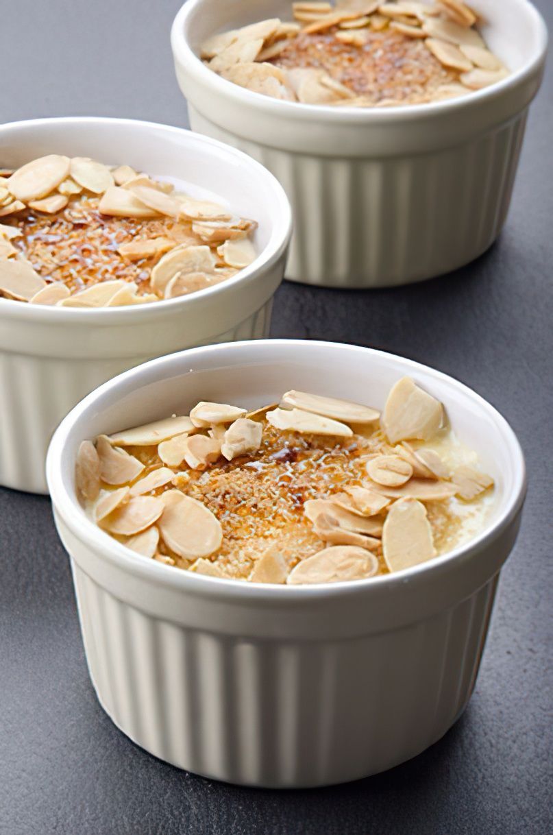 Crème brûlée aux amandes