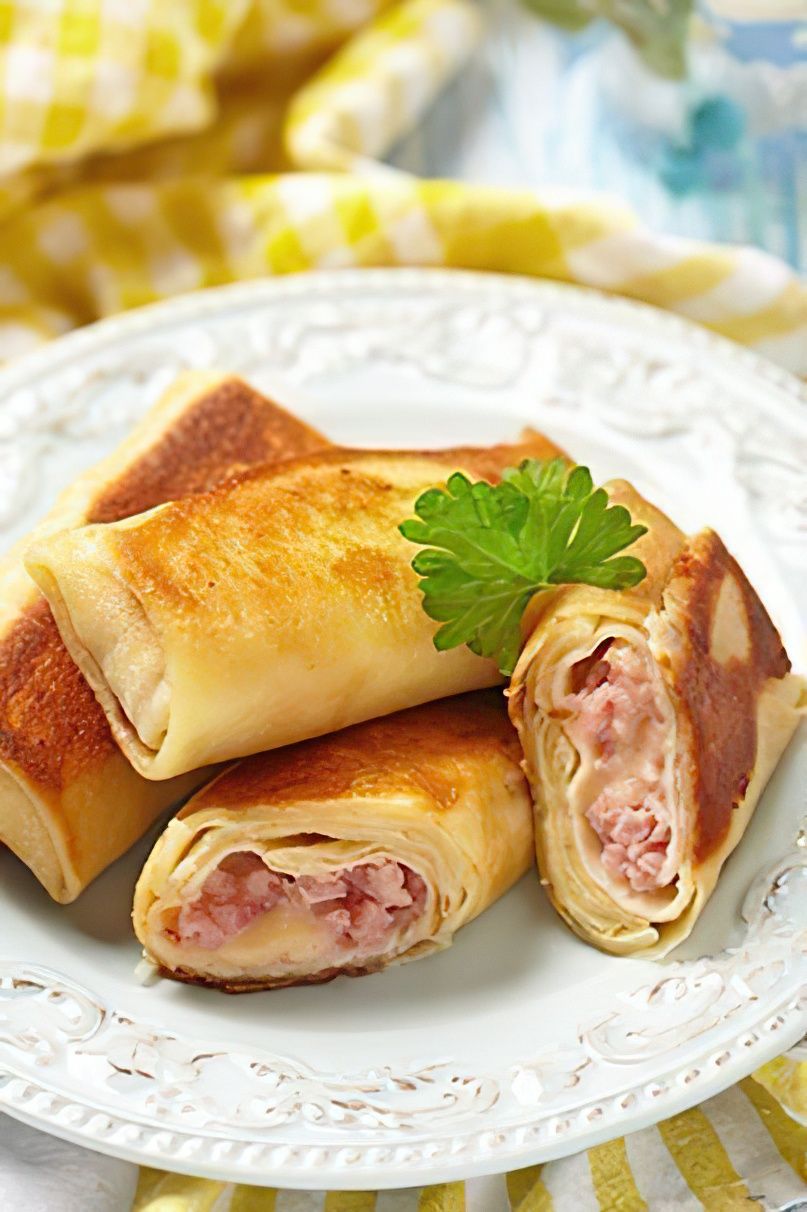 Crêpes jambon fromage