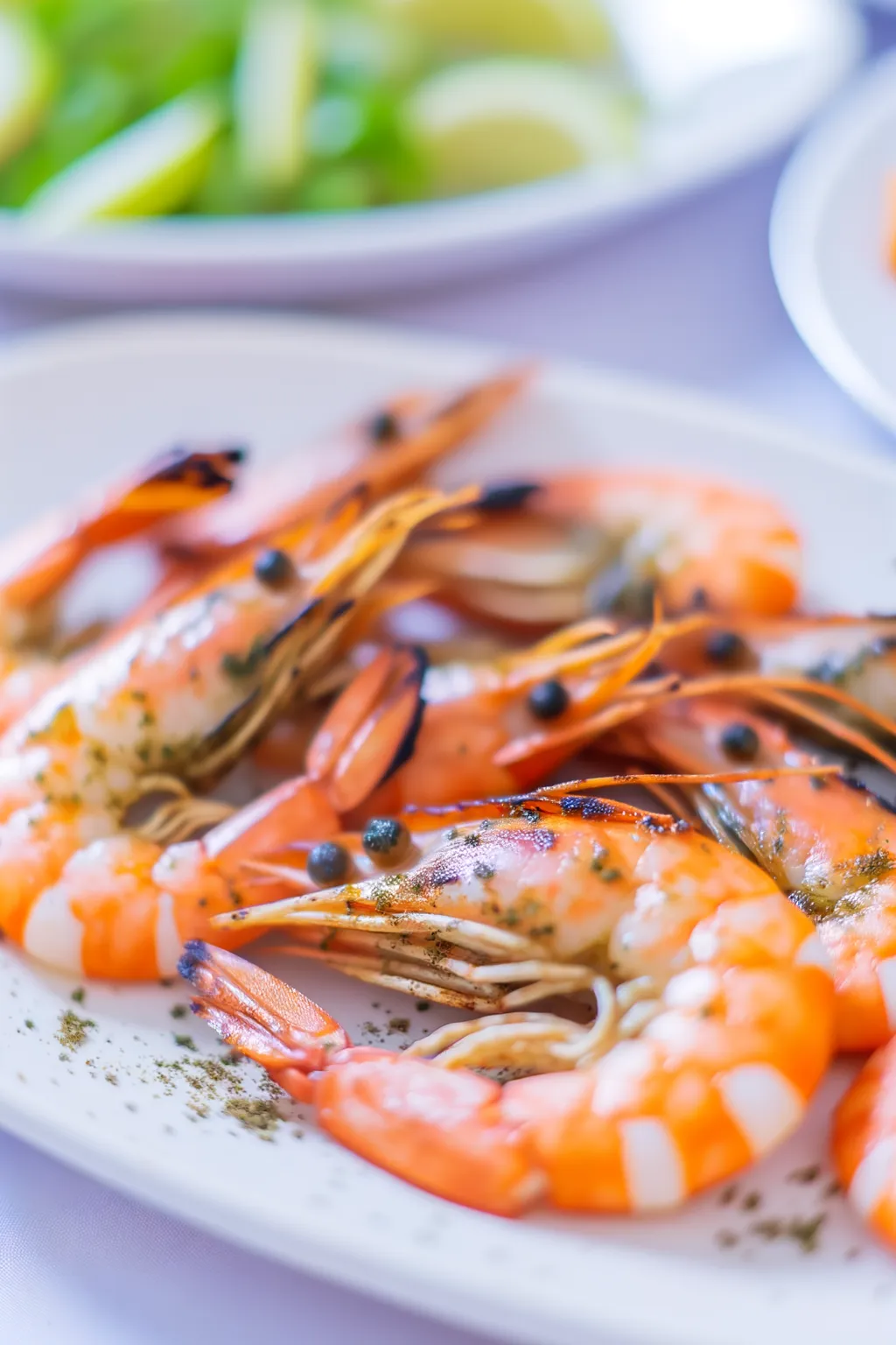 Crevettes grillées au zaatar