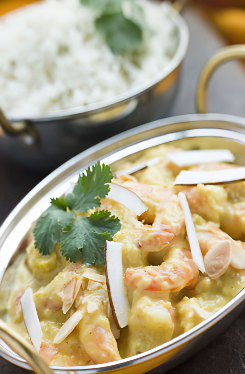 Crevettes korma