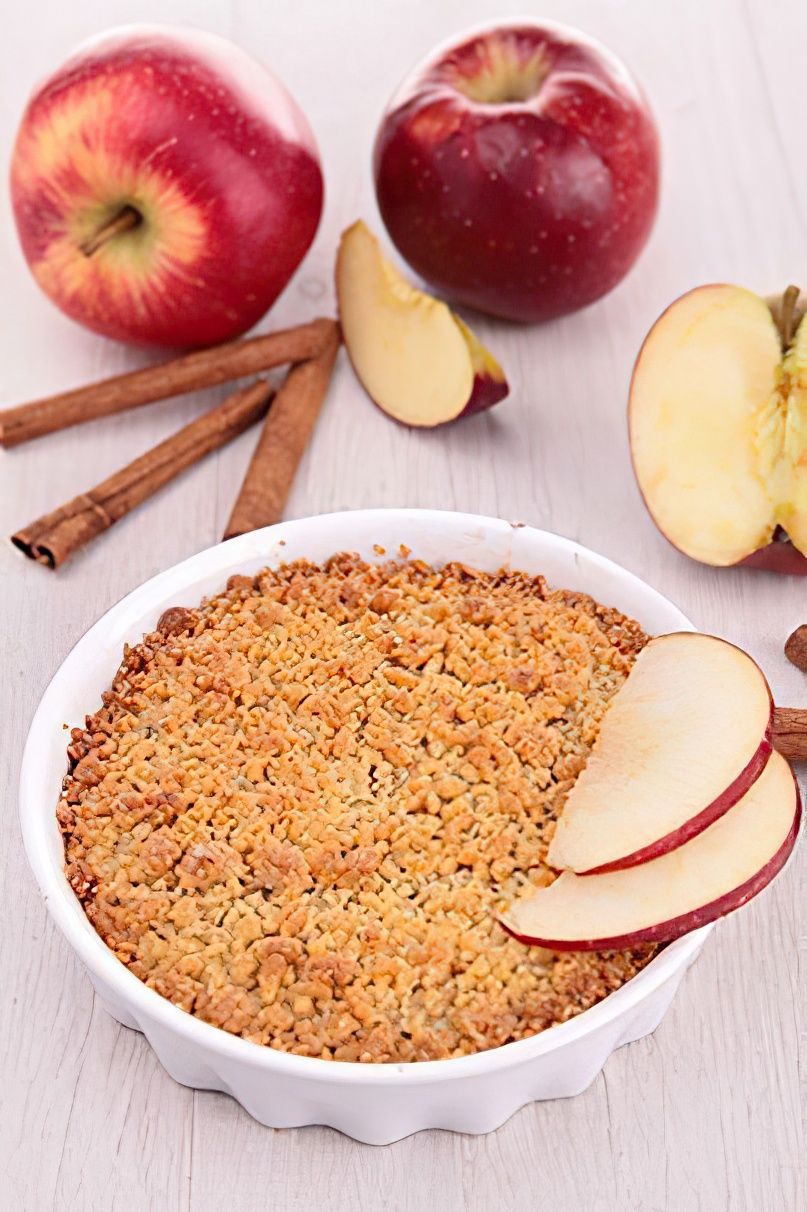 Crumble pommes cannelle