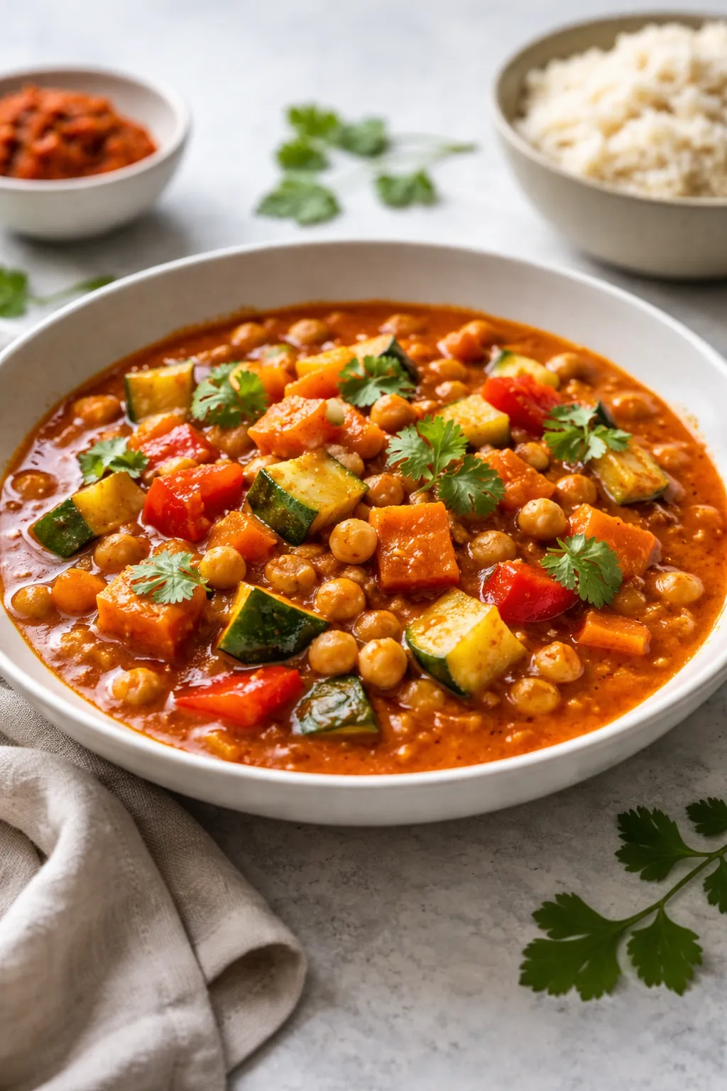 Curry de légumes à la pâte de curry massaman