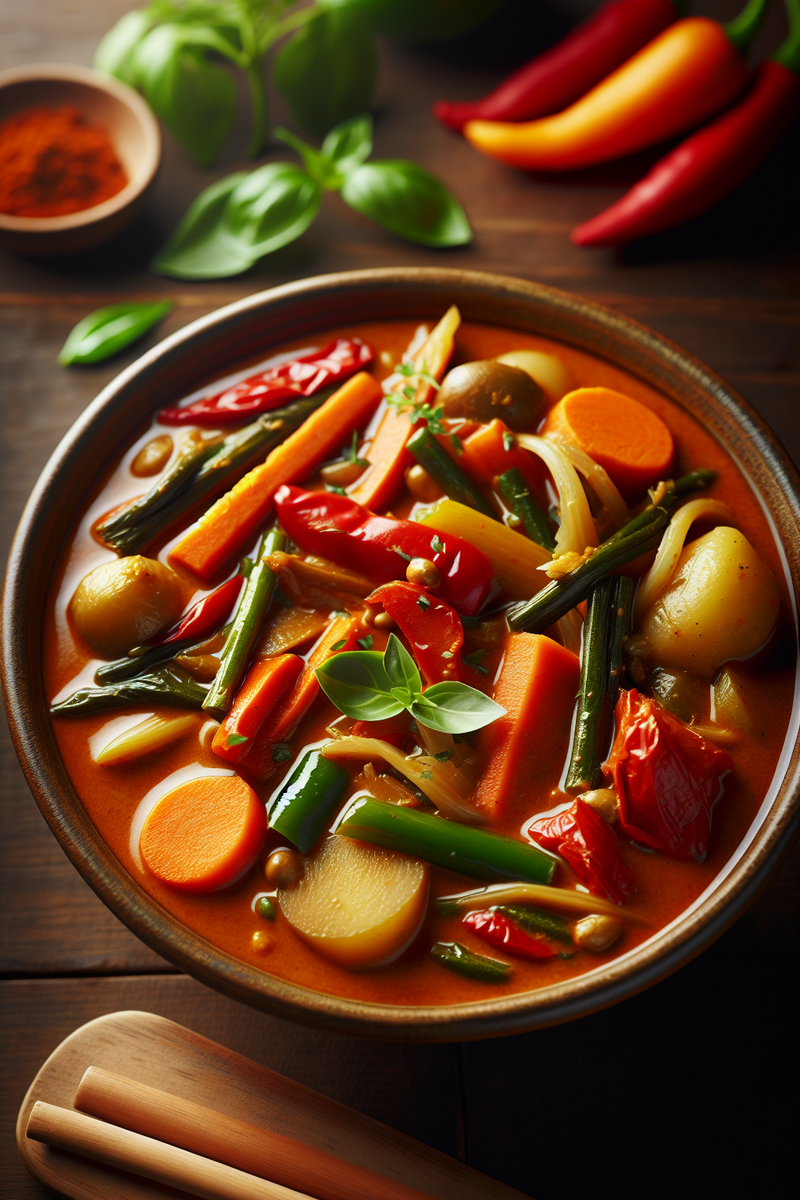 Curry de légumes à la pâte de curry massaman
