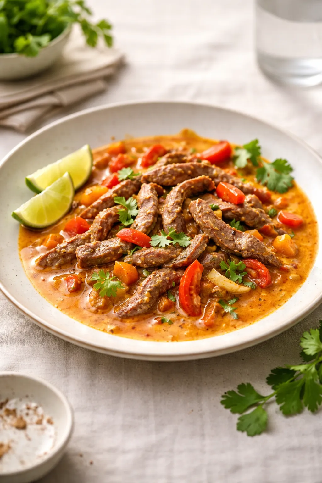 Curry rouge de boeuf et de légumes