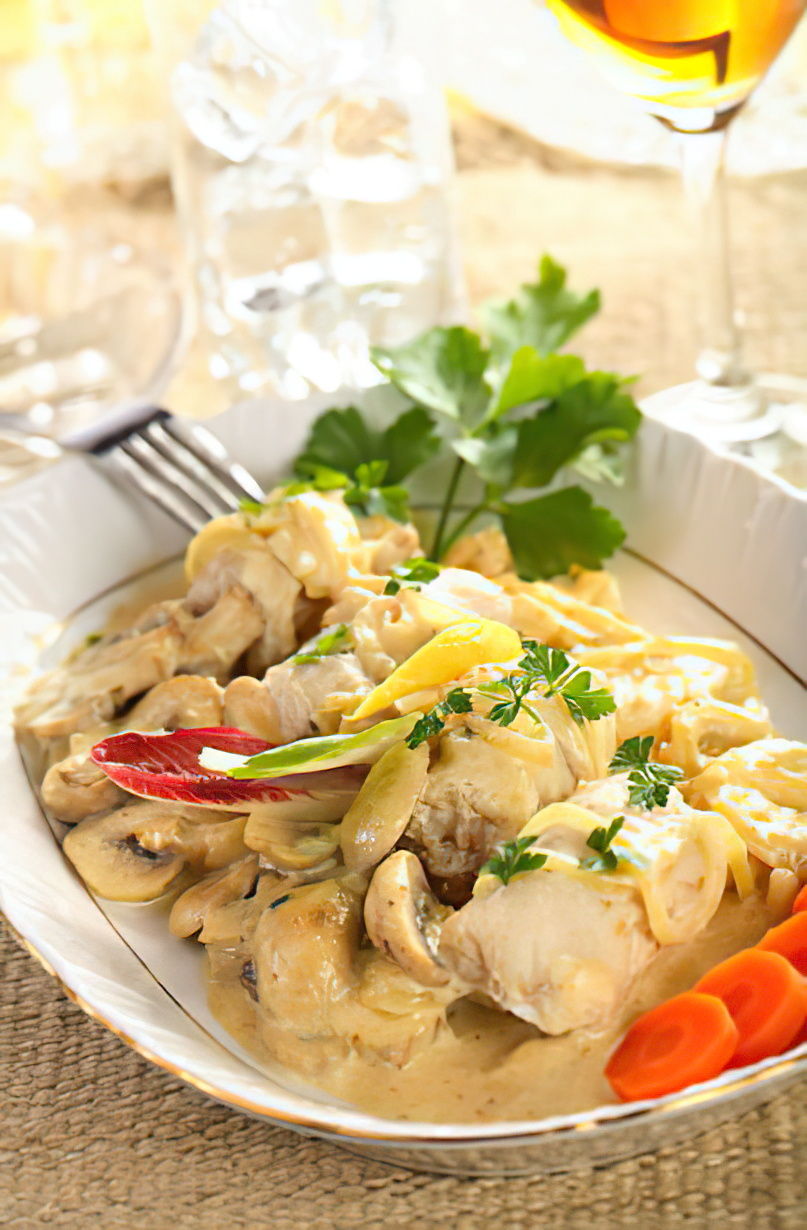 Filets de poisson aux champignons