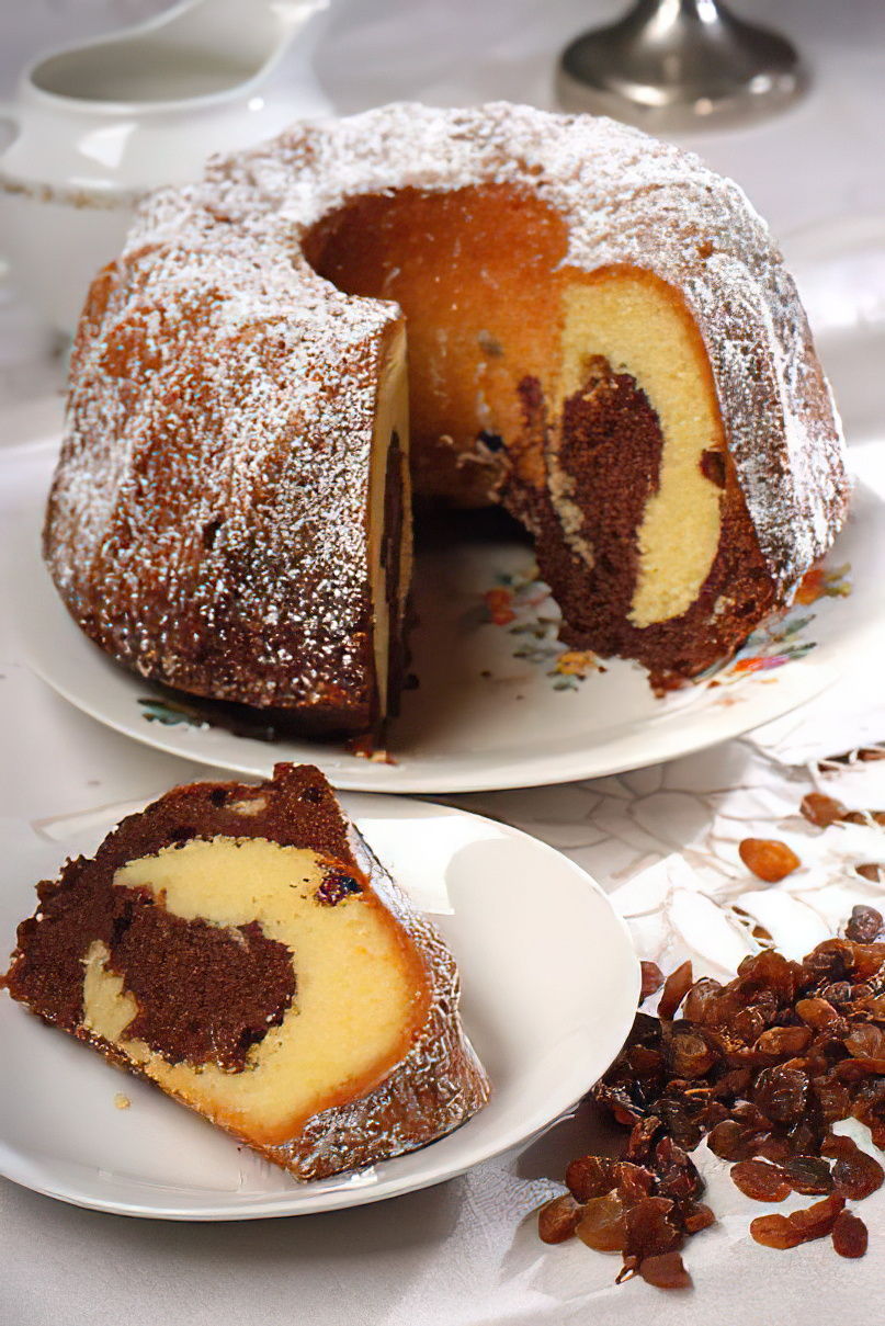 Gâteau marbré au chocolat