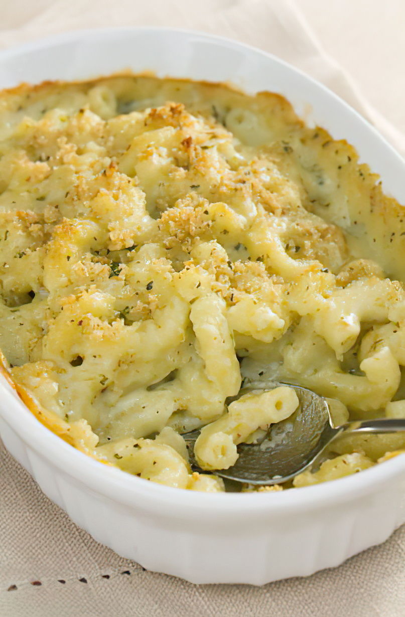 Gratin de pâtes aux fromages