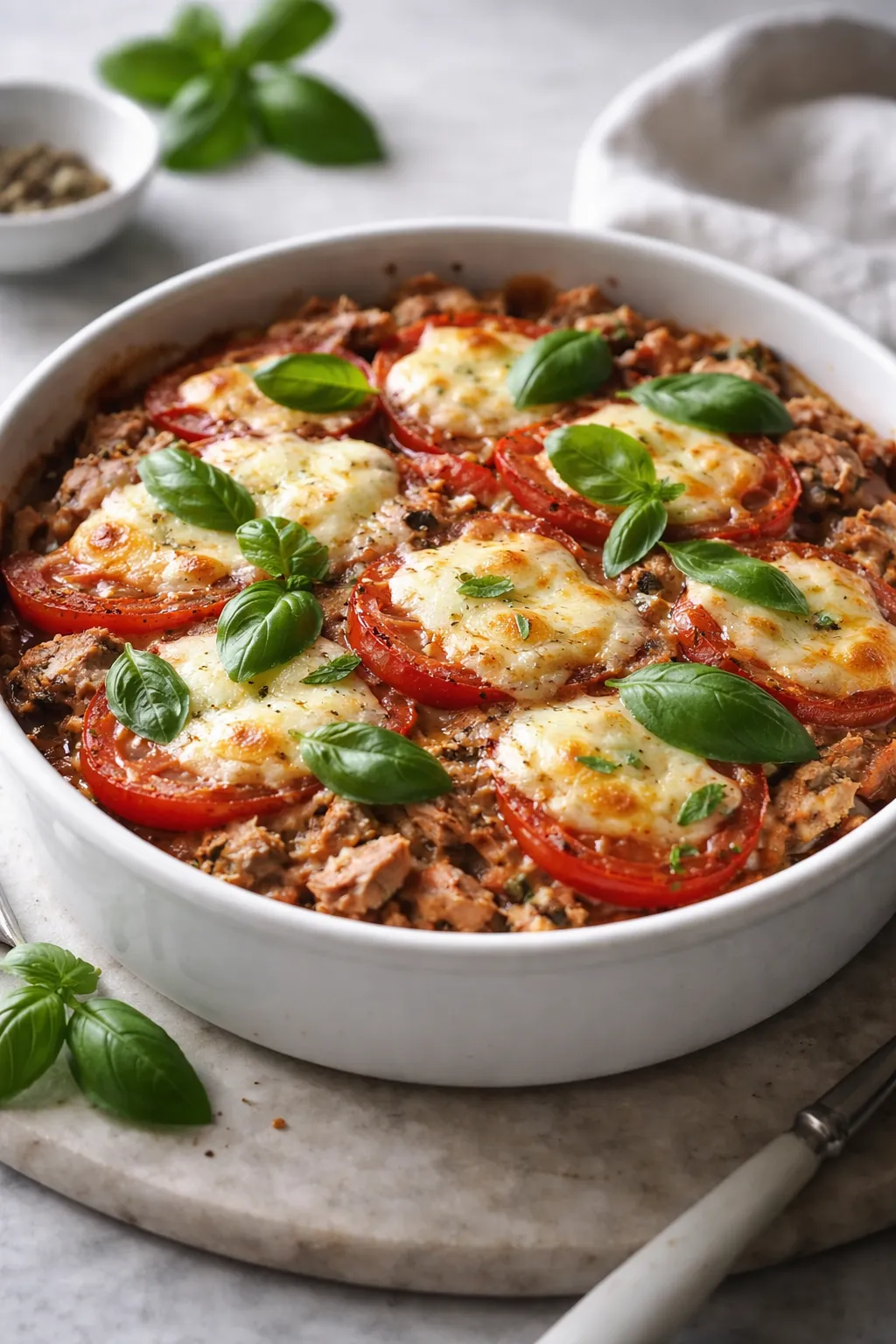 Gratin de thon aux tomates