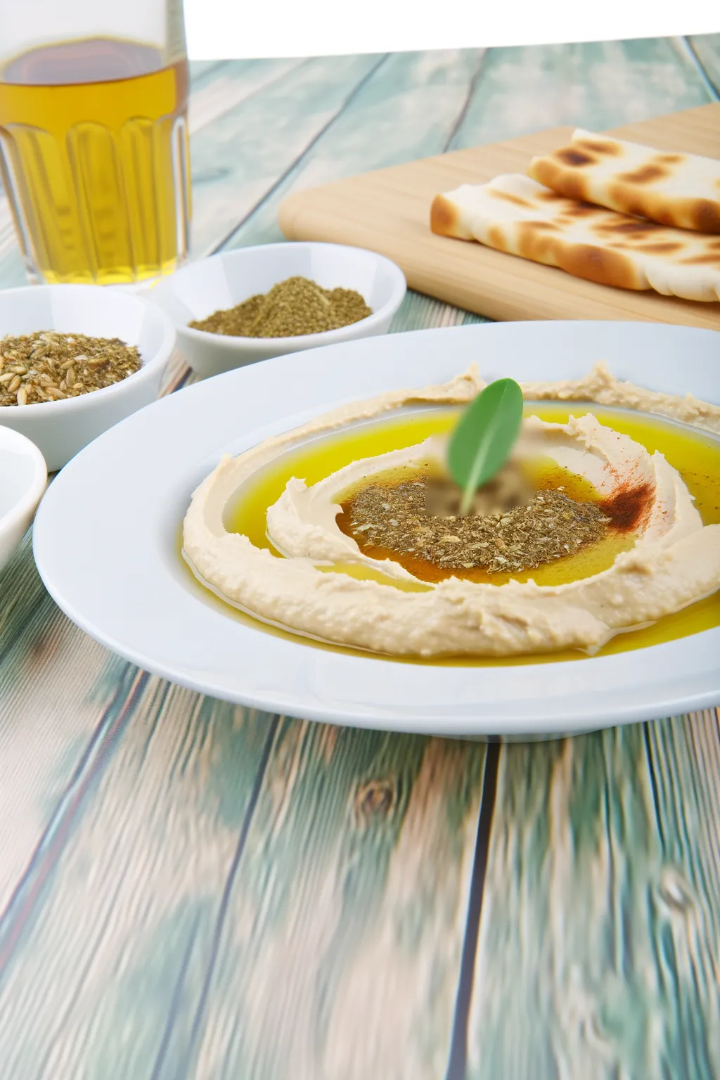 Houmous au zaatar