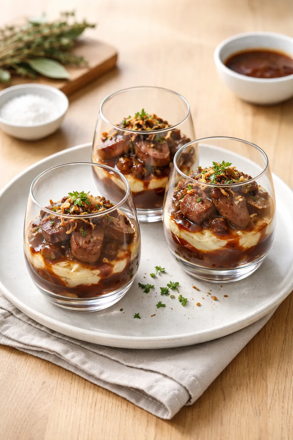 Langue de boeuf au vin rouge et sauce madère