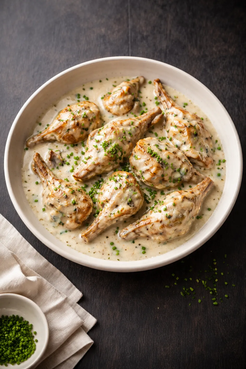 Lapin sauce roquefort