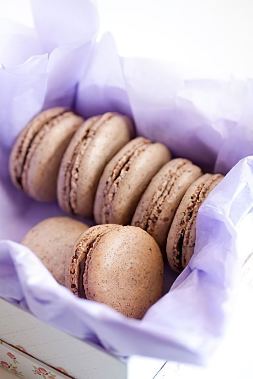 Macarons au chocolat