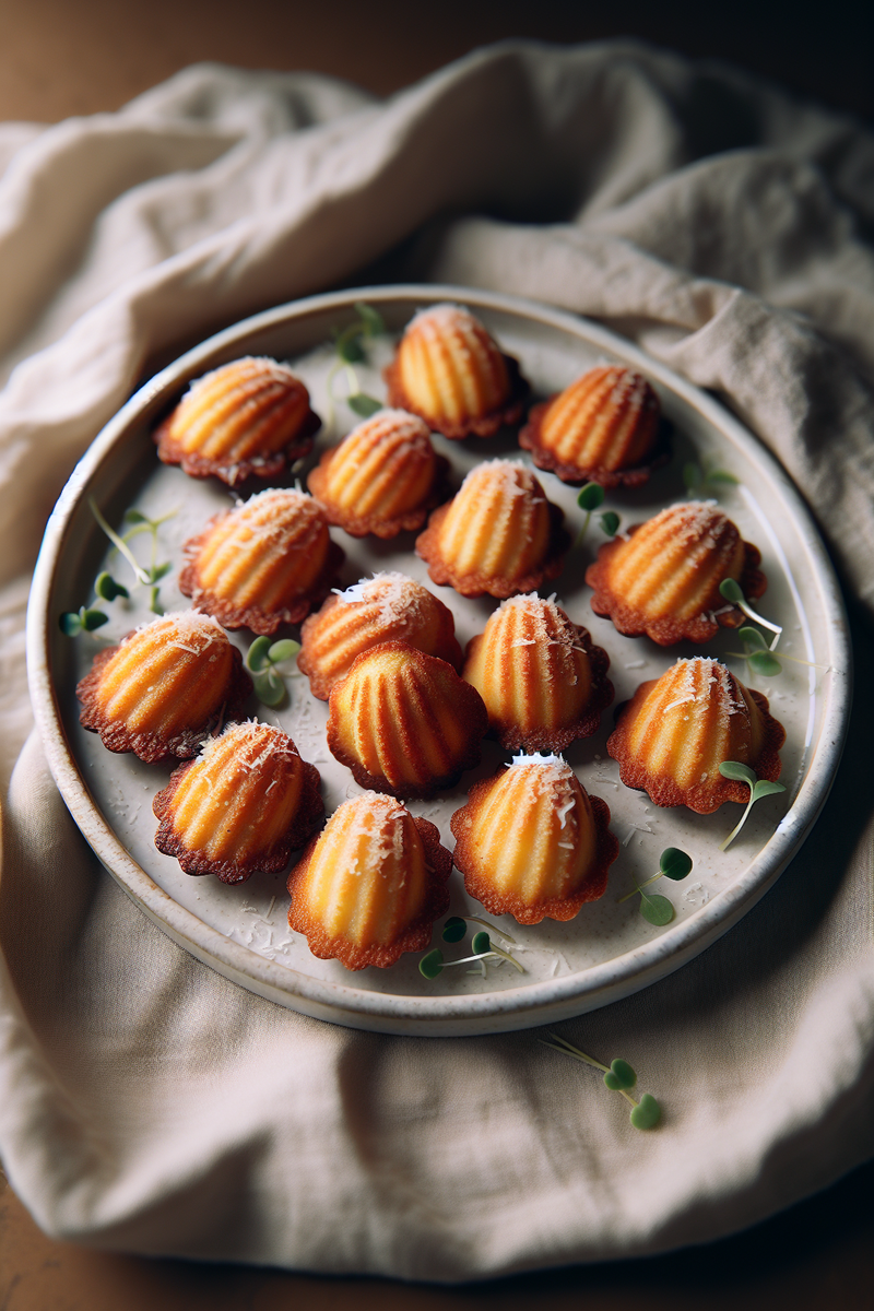 Mini madeleines au parmesan