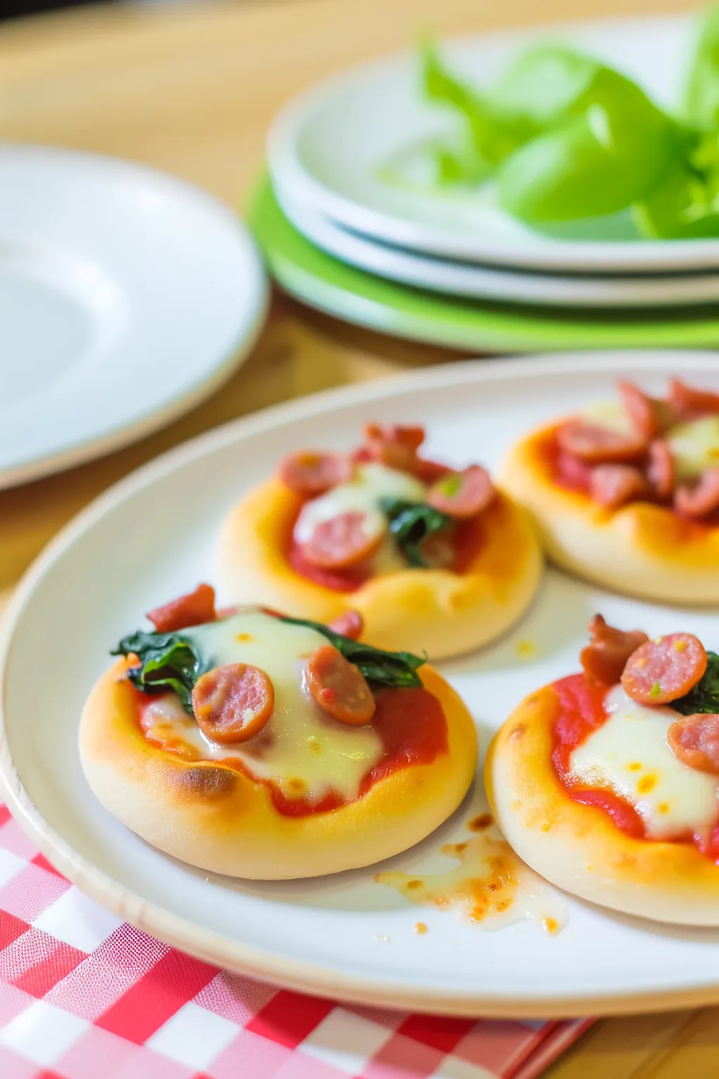 Mini pizzas à la margherita