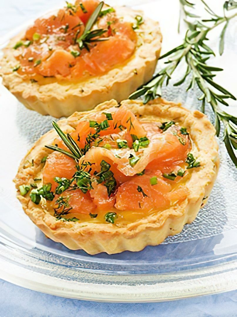 Mini quiches au saumon