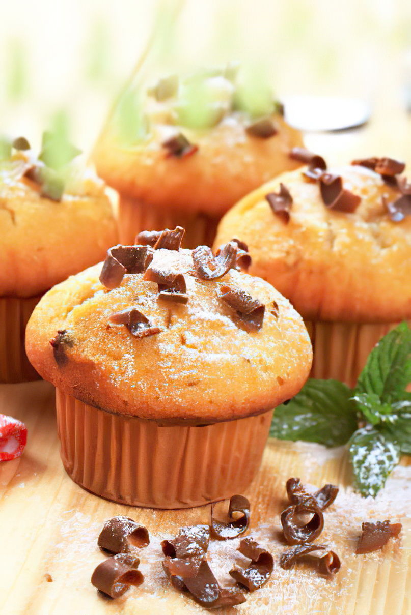 Muffins aux copeaux de chocolat