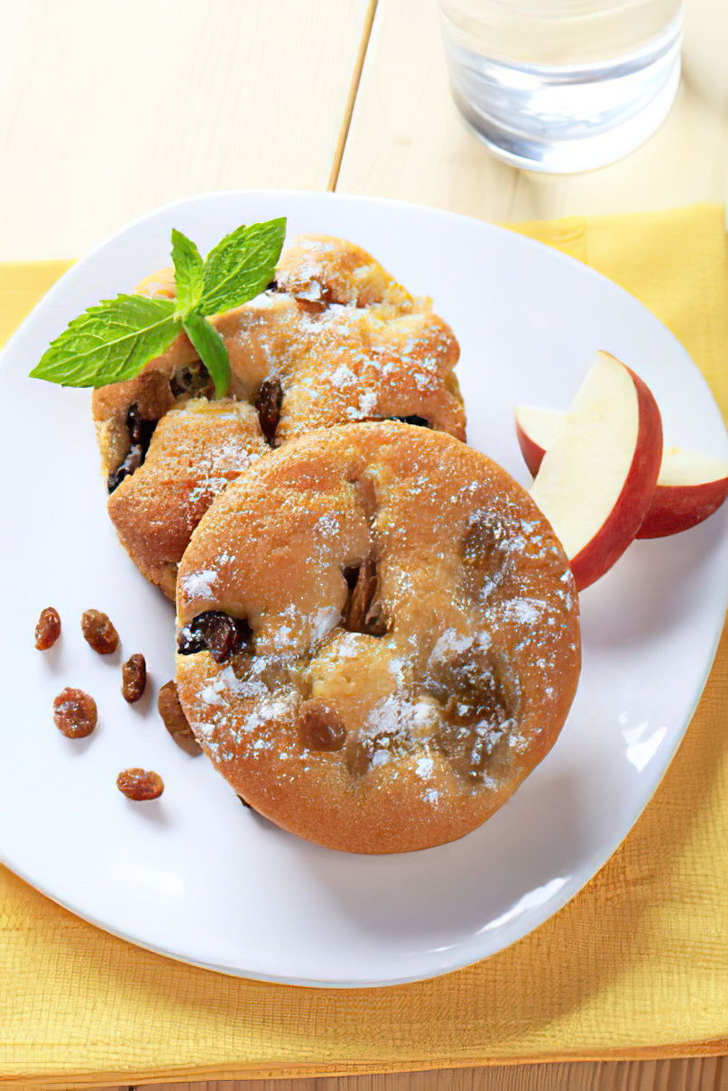 Muffins aux raisins secs