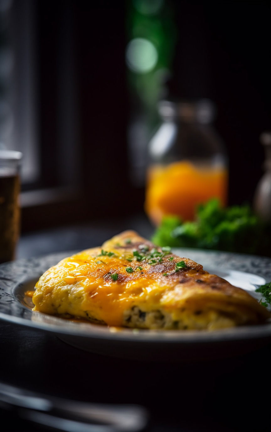 Omelette au fromage
