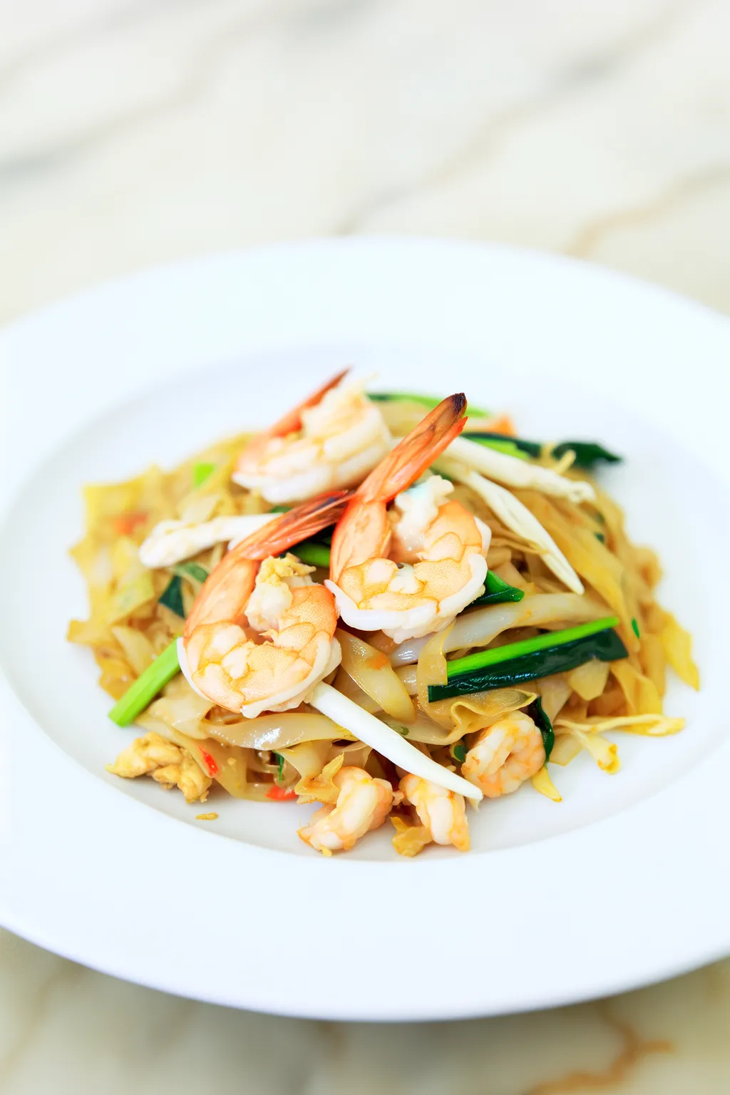 Pad Thaï poulet et crevettes