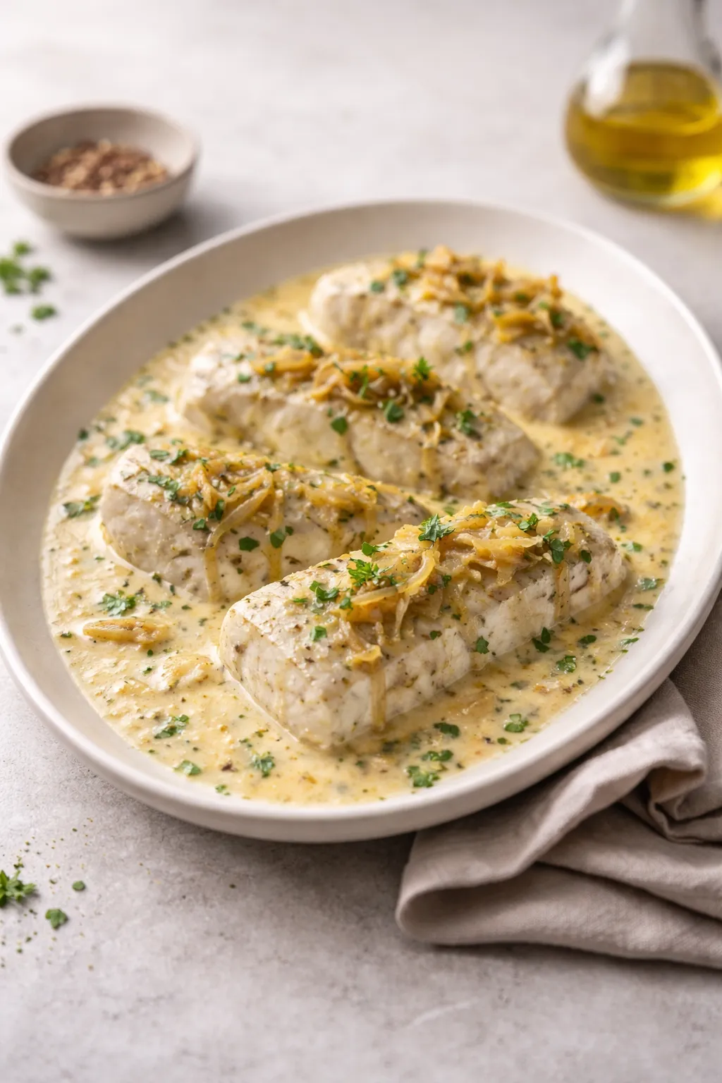 Papillotes de poisson blanc à la moutarde