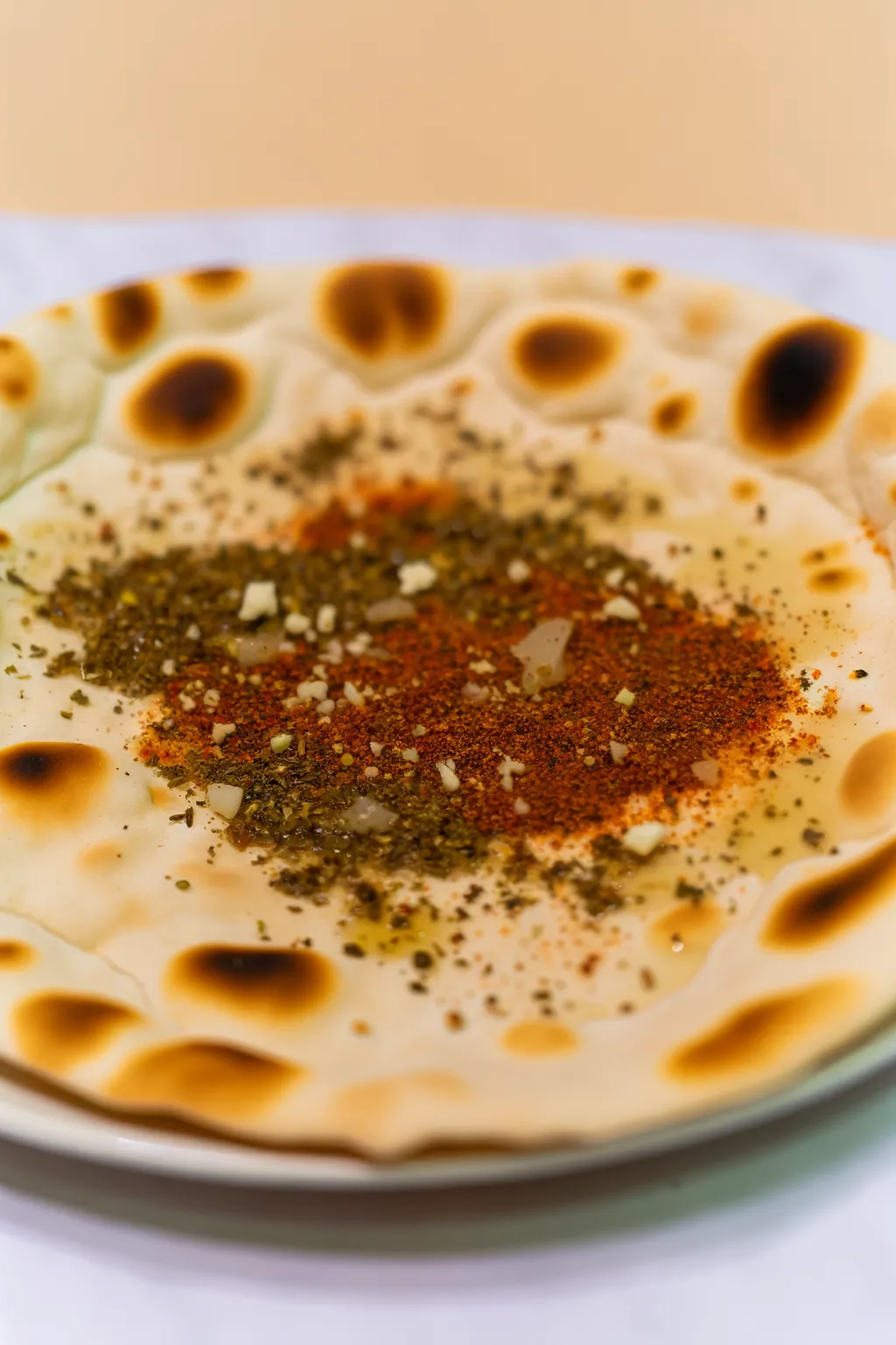 Pita aux épices zaatar