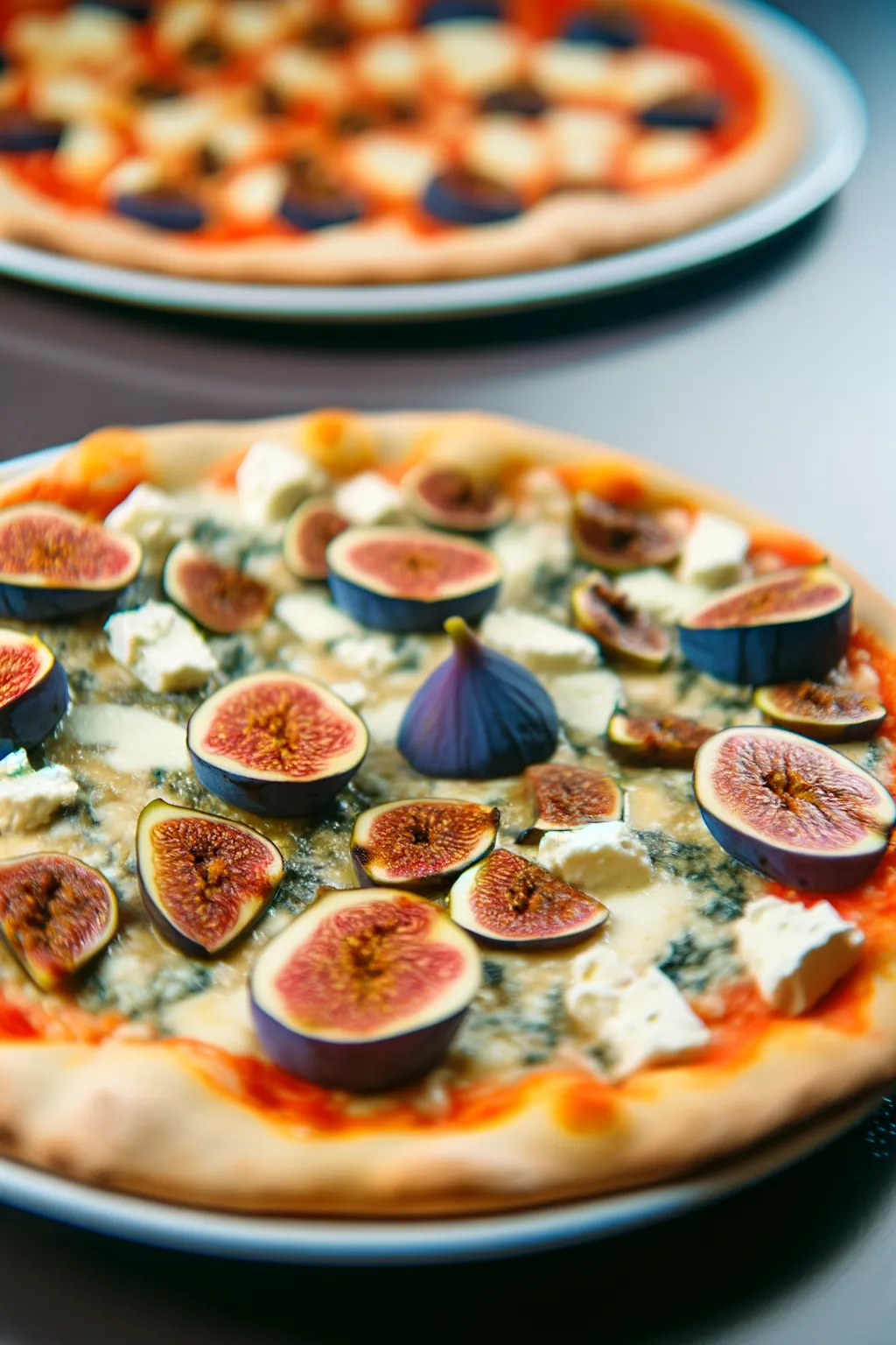 Pizza au gorgonzola et aux figues