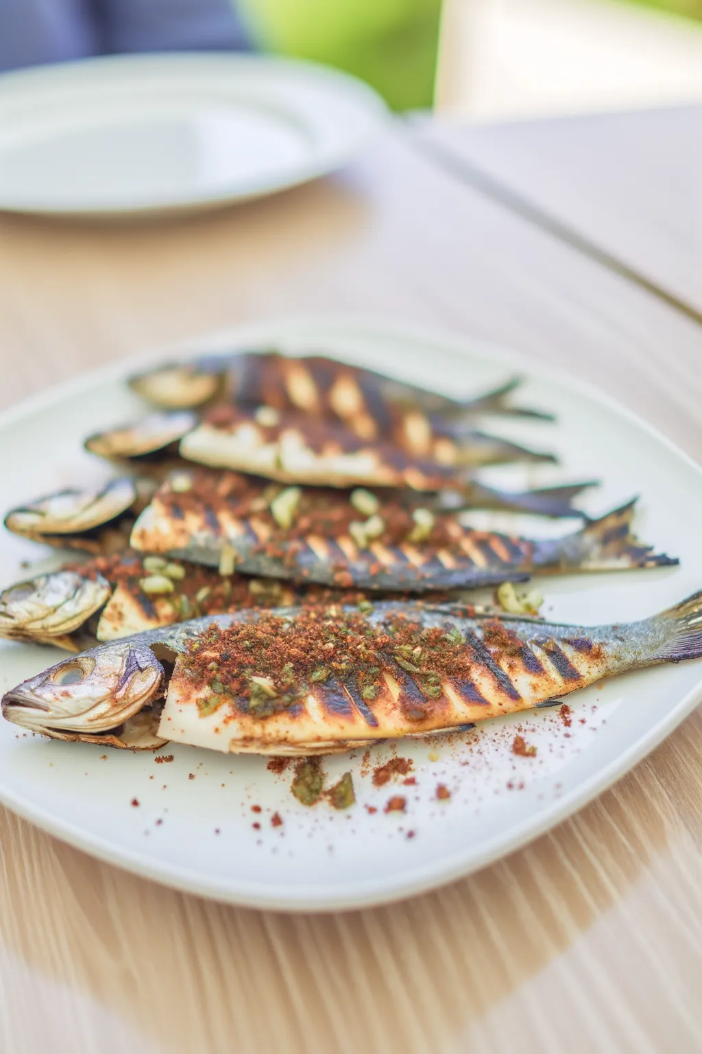 Poisson grillé au zaatar
