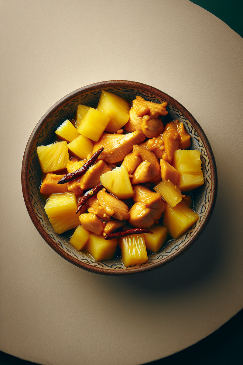 Poulet Ananas Gingembre