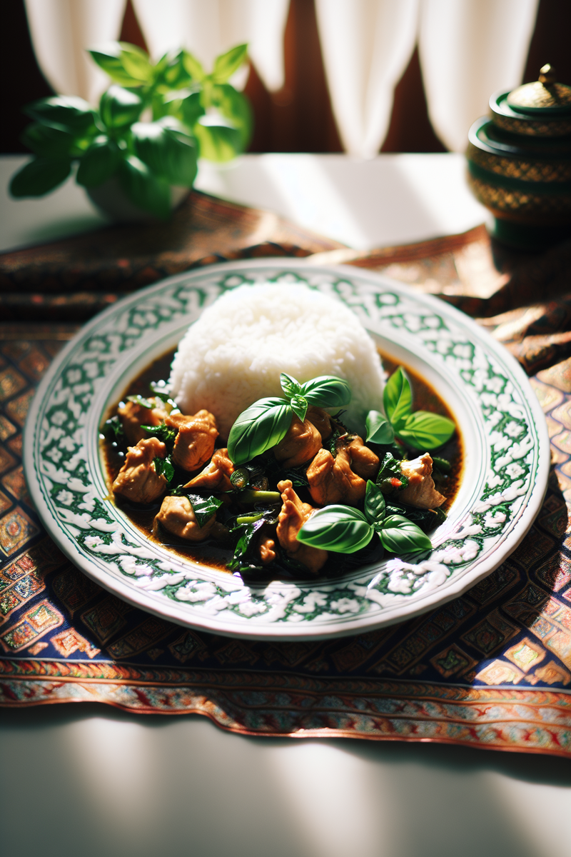 Poulet au basilic