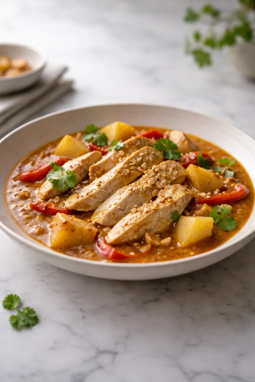 Poulet au curry massaman