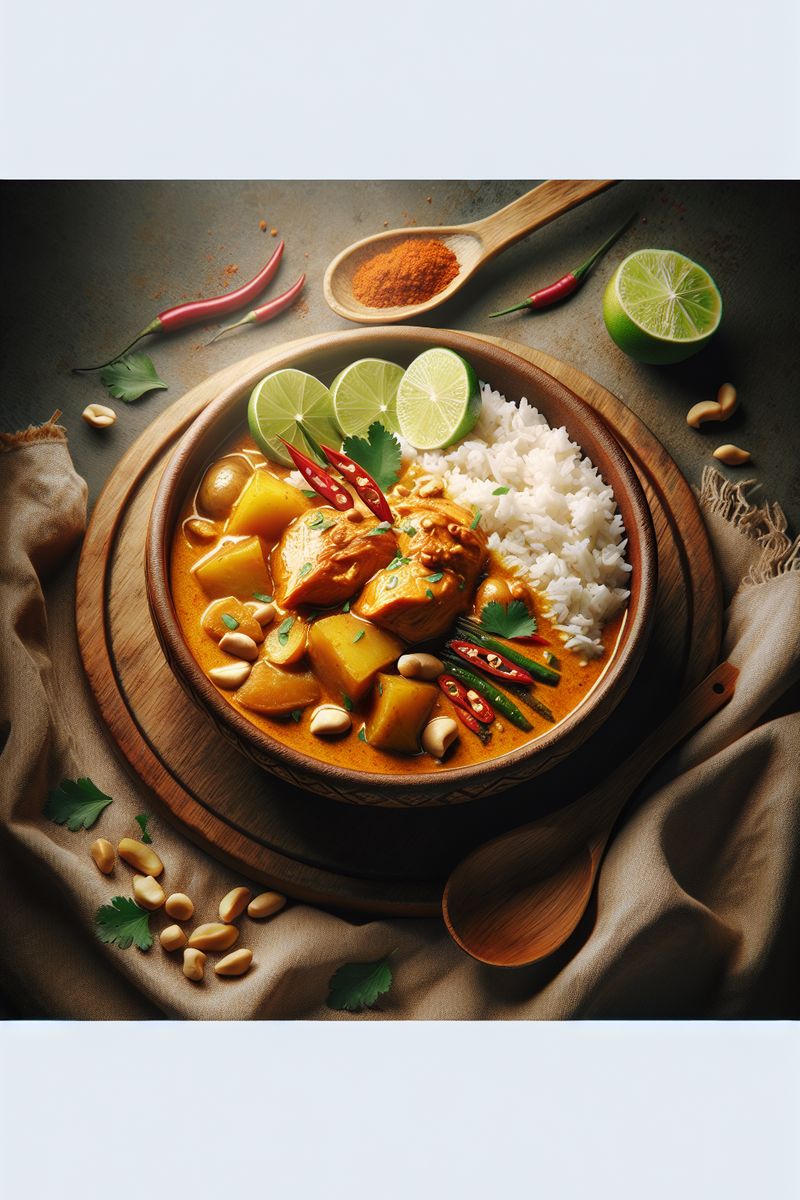 Poulet au curry massaman