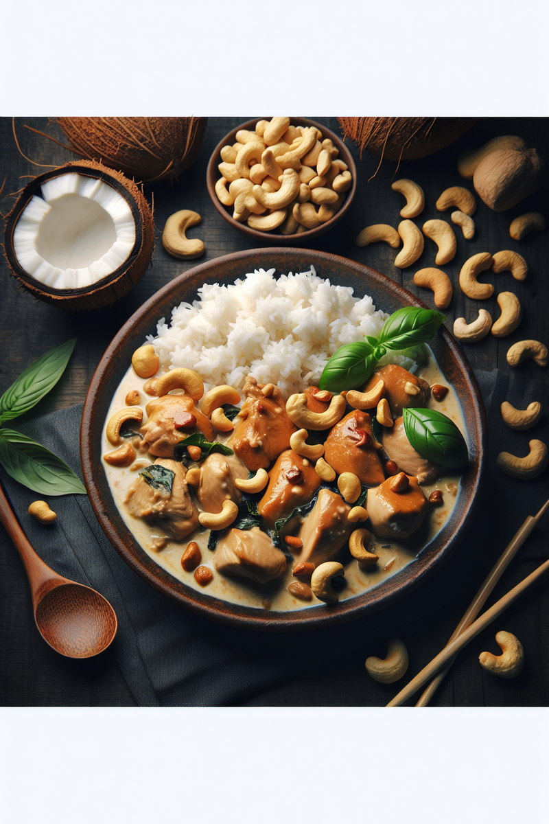 Poulet coco aux noix de cajou