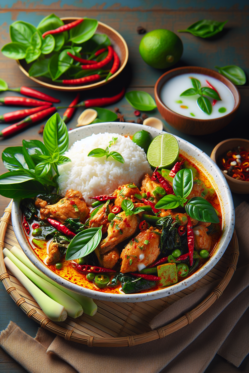 Poulet épicé à la Thailandaise