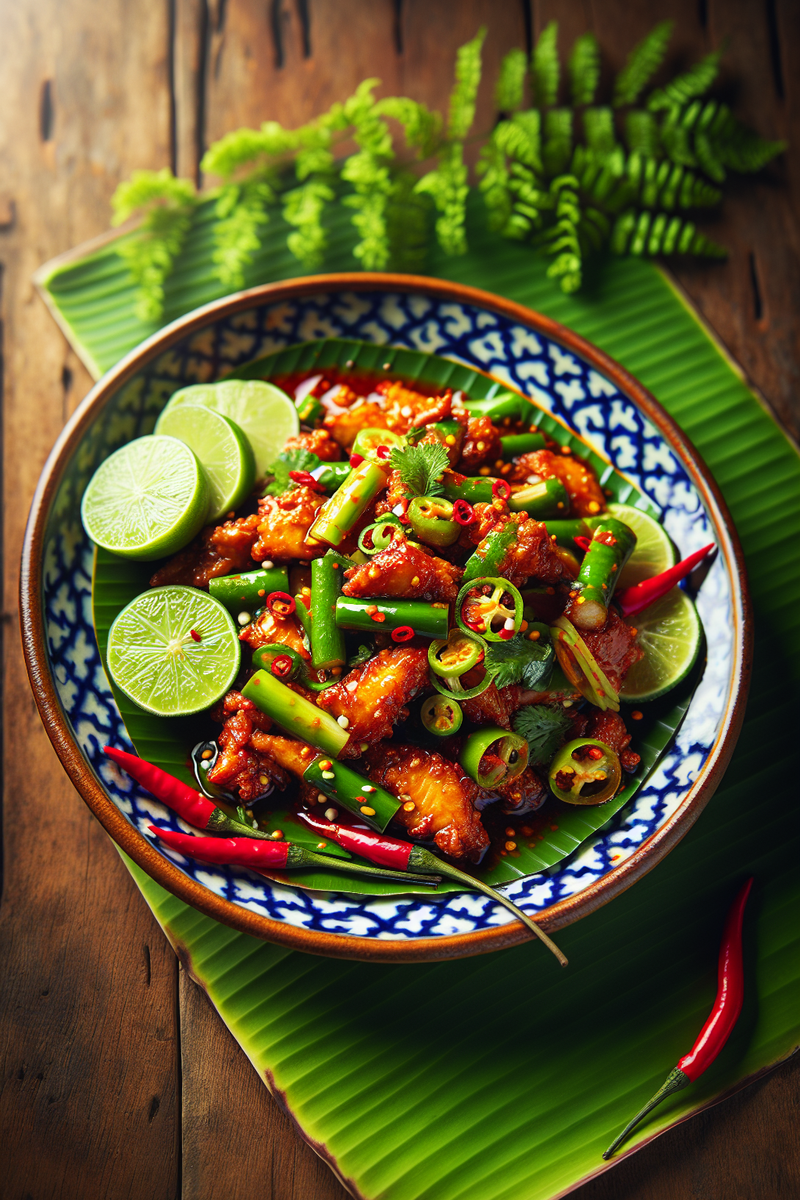 Poulet épicé au citron vert