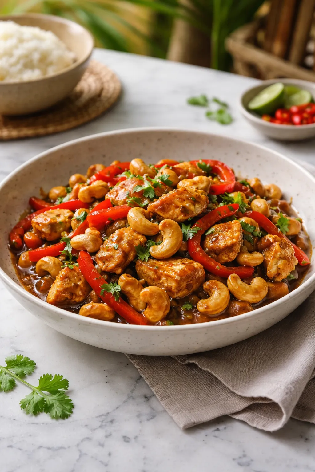 Recette de Poulet Sauté aux Noix de Cajou - Facile et Délicieuse