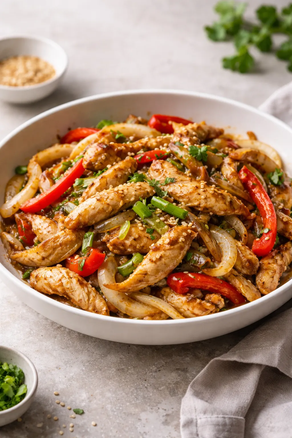 Poulet sauté thaï au gingembre
