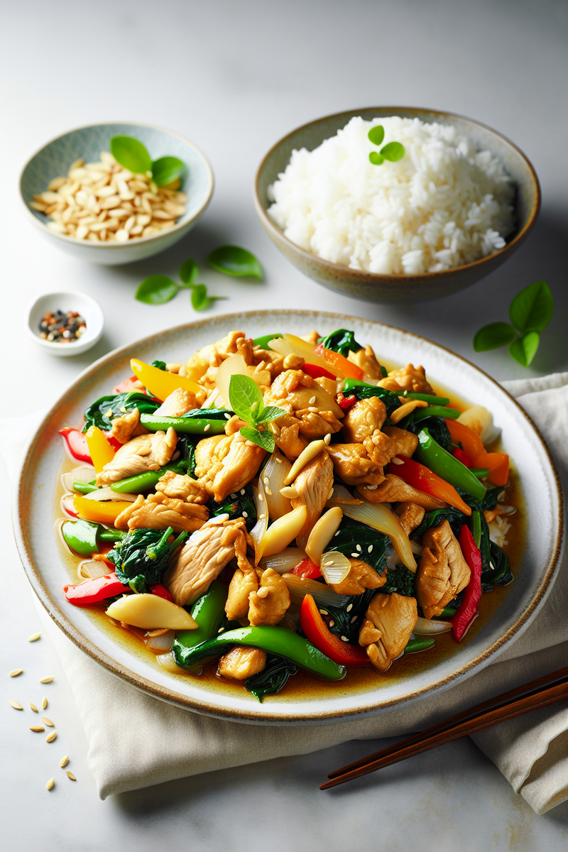 Poulet sauté thaï au gingembre