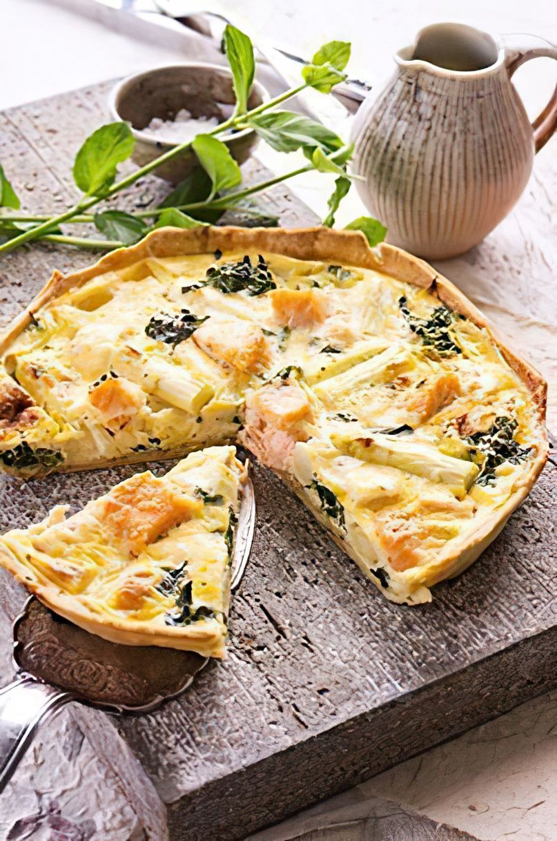 Quiche saumon brocolis