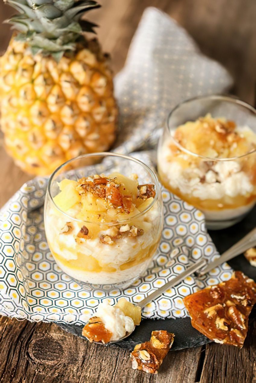Riz au lait à l'ananas