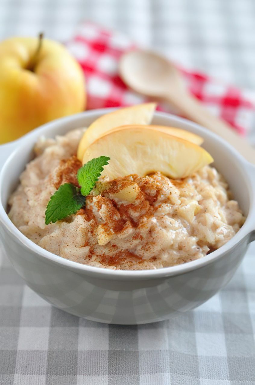 Riz au lait aux pommes