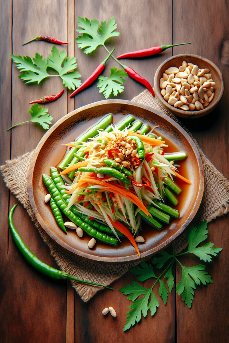 Salade de papaye verte